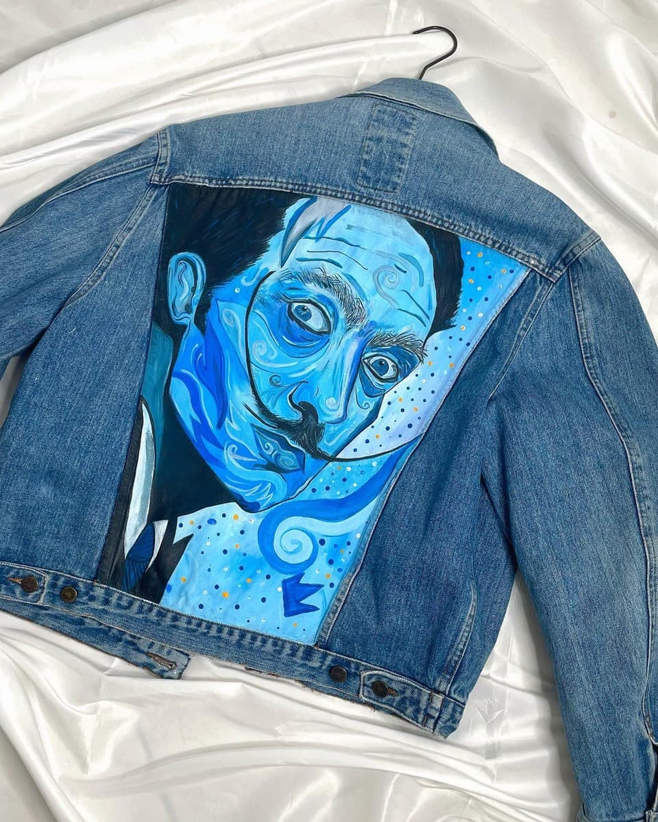 Dalì blu — Giubbotto in denim